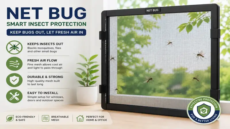 Net bug control device designed for effective insect protection indoors