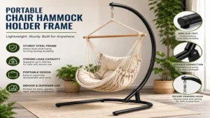 chair hammock holder portable steel frame designed for indoor and outdoor hammock chair use