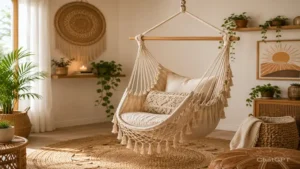 hammock chairs and swings in boho style adding comfort and charm to modern home decor