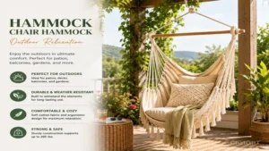 hammock chair hammock designed for outdoor relaxation on patios, balconies, and gardens