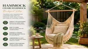 hammock chair hammock installed in a peaceful backyard setup for everyday comfort