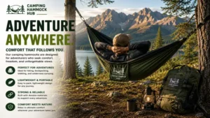 Camping Hammock Hub highlighting adventure travel hammocks for hiking, trekking, and wilderness camping
