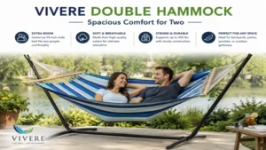 vivere hammock double design offering spacious comfort for two people