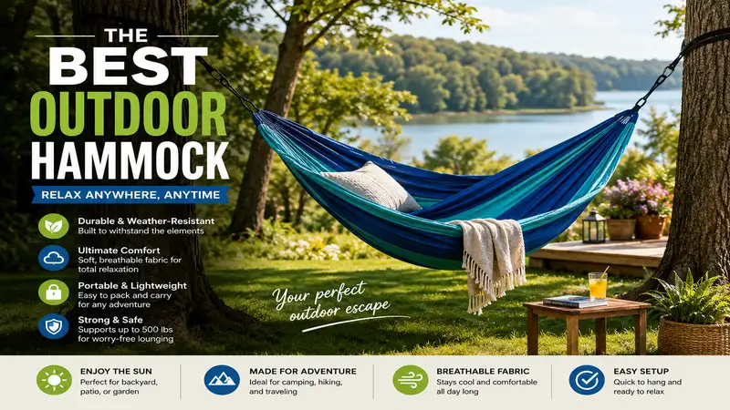 Best outdoor hammock for relaxing in a peaceful backyard with a durable and comfortable design