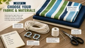 Choosing the best fabric and materials for how to make a hammock