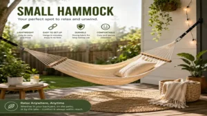 small hammock providing a comfortable place to unwind and enjoy leisure time