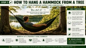How to hang a hammock from a tree correctly for a comfortable outdoor experience